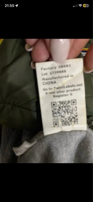 Giacca K-Way uomo verde militare