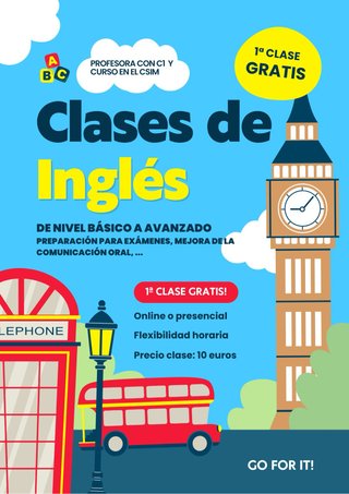 Clases de Inglés (Todos los Niveles)