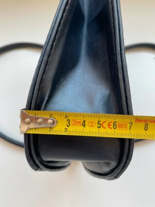 Bolso de cuero negro EURO BOLSOS