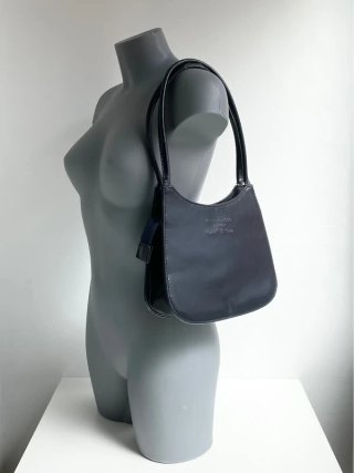 Bolso de cuero negro EURO BOLSOS