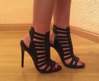 Sandalias tacón Steve Madden negras