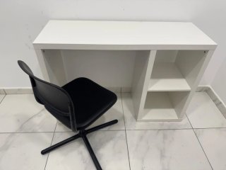 Pack Mesa Blanca con Silla Negra