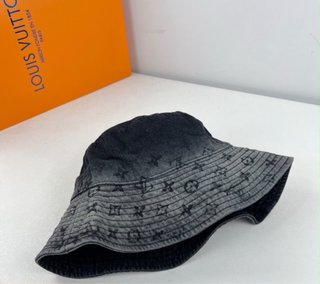 Sombrero Louis Vuitton Negro/Gris