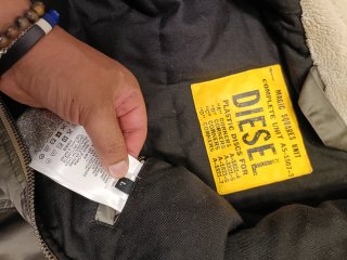 Cazadora Bomber Diesel Verde Talla L , Nuevo.
