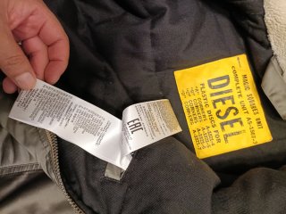 Cazadora Bomber Diesel Verde Talla L , Nuevo.