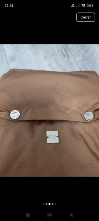 Purificación García Chaquetón Beige/Marrón