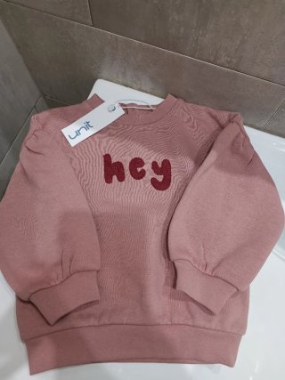 Sudadera rosa niña