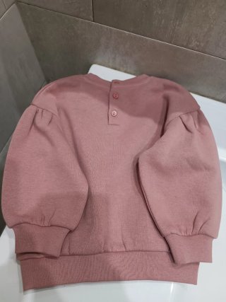 Sudadera rosa niña
