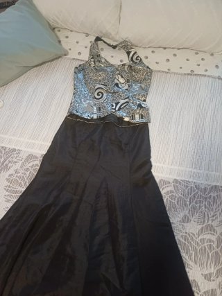 Vestido de fiesta halter S