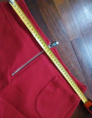 Gonna rossa con zip