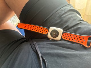 Reloj Apple Watch Plateado Naranja