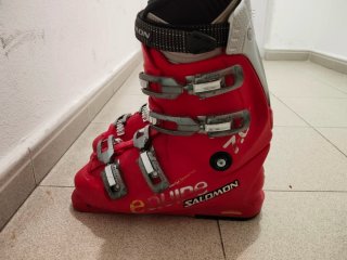 Botas de esquí Salomon rojas