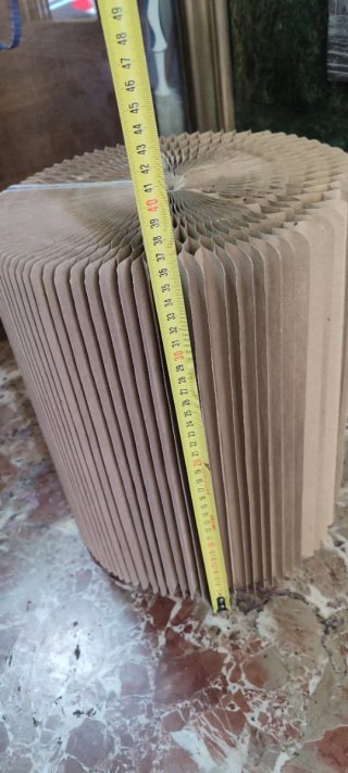 Taburete vintage carton