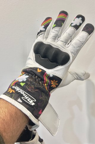 Guantes de moto RST cuero multicolor