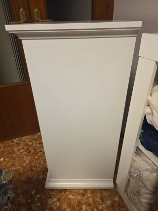 Cómoda blanca 5 cajones madera