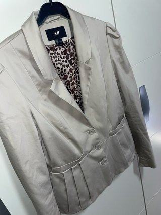 Giacca Americana H&M Taglia M Beige