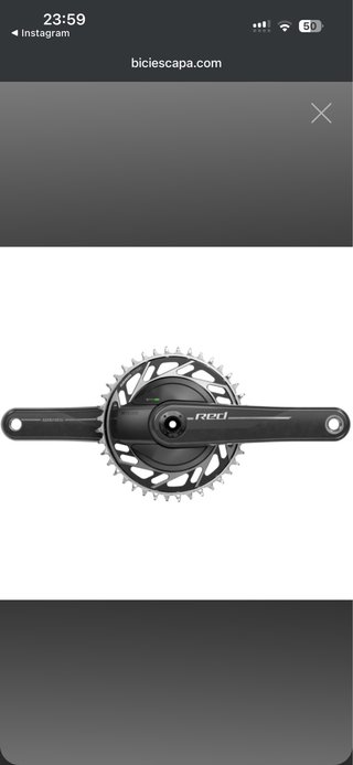 Bielas SRAM RED XPLR AXS Power Meter 42D 165mm