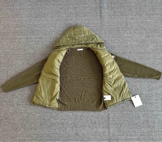 Cardigan Verde con Capucha