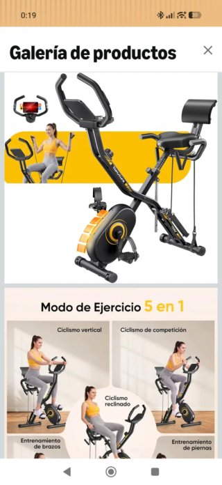 Bicicleta Estática Toputure