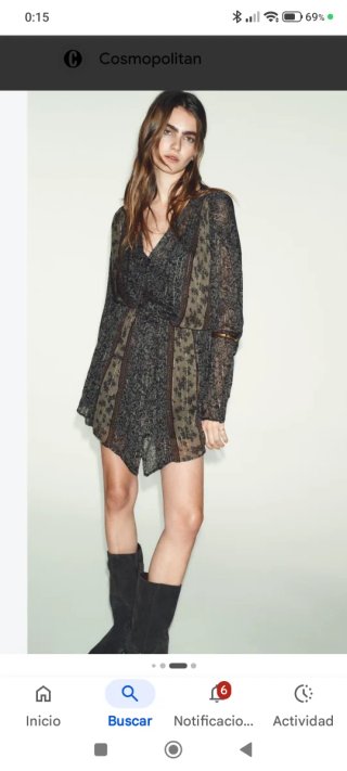 Vestido mini Zara Colección ZW
