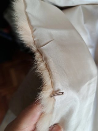Estola Piel Conejo Vintage CHESCO XIPS Beige