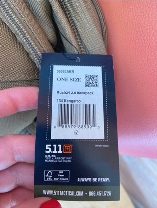 Zaino militare nuovo di zecca 32L Camel