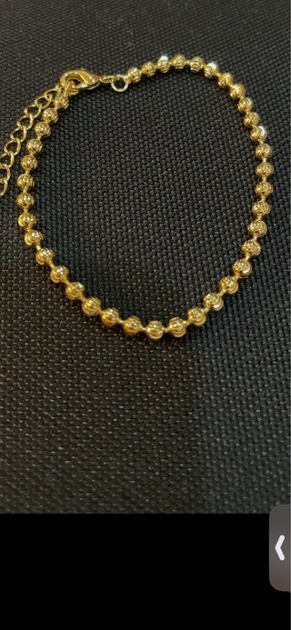 Pulsera Bolas Oro Laminado 14k
