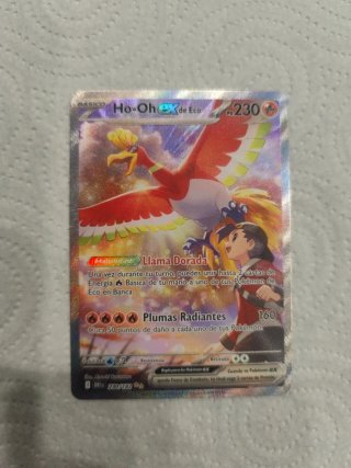Ho-Oh EX de Eco Carta Pokémon  Full Art Near Mint