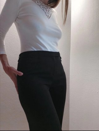 Set 3 pantaloni classici donna marrone
