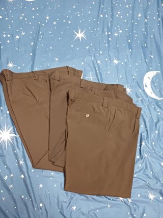 Set 3 pantaloni classici donna marrone