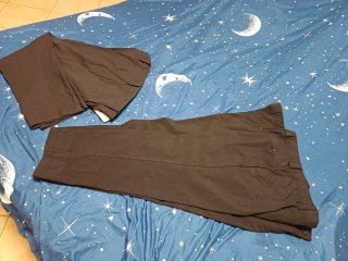 Set 3 pantaloni classici donna marrone
