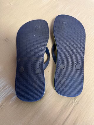 Havaianas Azules con Verde