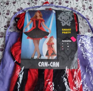 Disfraz Can-Can de mujer. Talla L. Nuevo