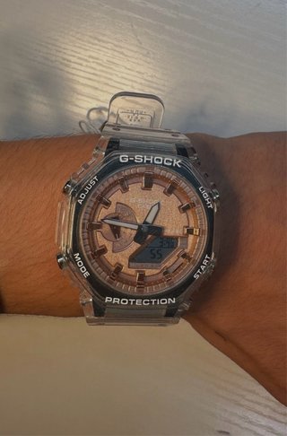 Casio G-Shock GA-2100BM-7A5 Transparente Oro Rosa