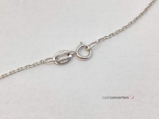 collar oro 18k con diamante de laboratorio 23cm