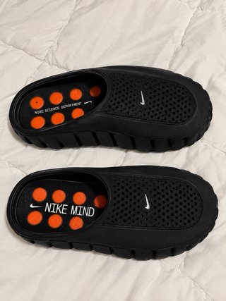 Nike Mind 001 Zuecos Negro Naranja
