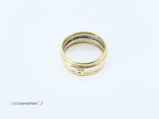 anillo oro 18k con piedra con diamante