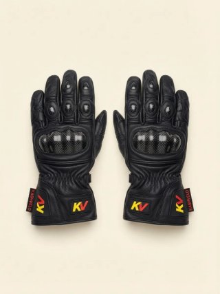 Guantes de Moto KASHVELO Piel Negra