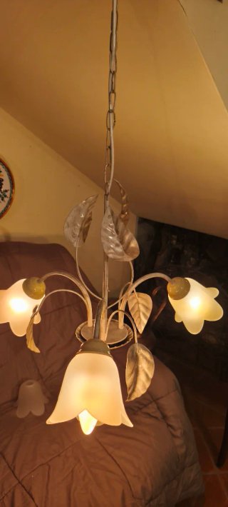 Lampadario Linea Toscana Vintage Ferro Battuto