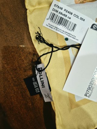 Foulard donna Pollini floreale giallo