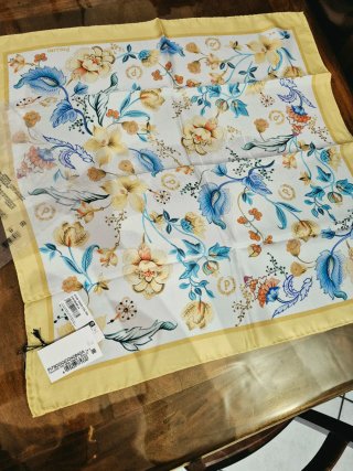 Foulard donna Pollini floreale giallo