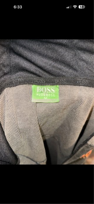 Chaqueta deportiva BOSS gris con cremallera