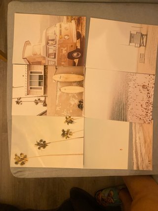 Set 6 Láminas Decorativas Surf y Playa DIN A4