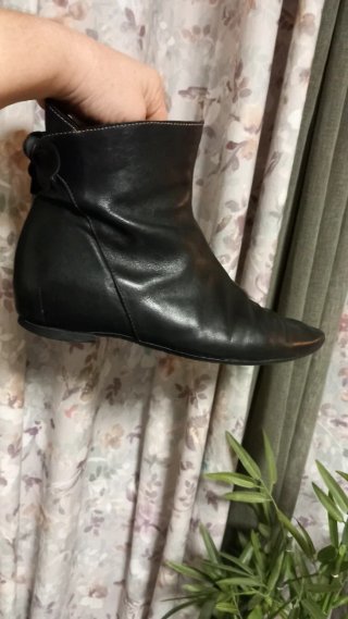 Botines de Piel Talla 40 Negros