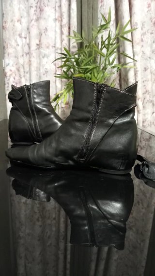 Botines de Piel Talla 40 Negros