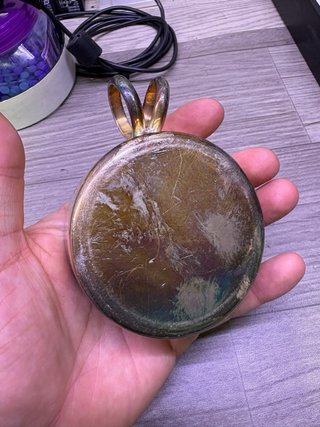 Piattino in argento con testa di cervo