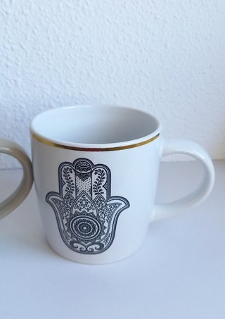Set 2 Tazas Cerámica Hamsa 330ml