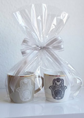Set 2 Tazas Cerámica Hamsa 330ml
