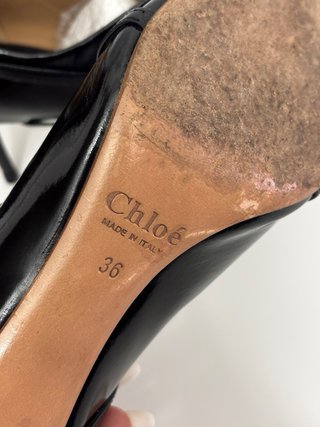 Scarpe tacco Chloé nere in pelle taglia 36