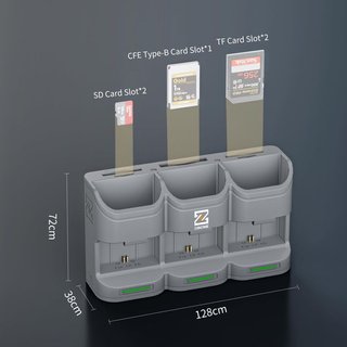 ZGCINE PC3 Cargador Baterías 3x LPE6 USB‑C